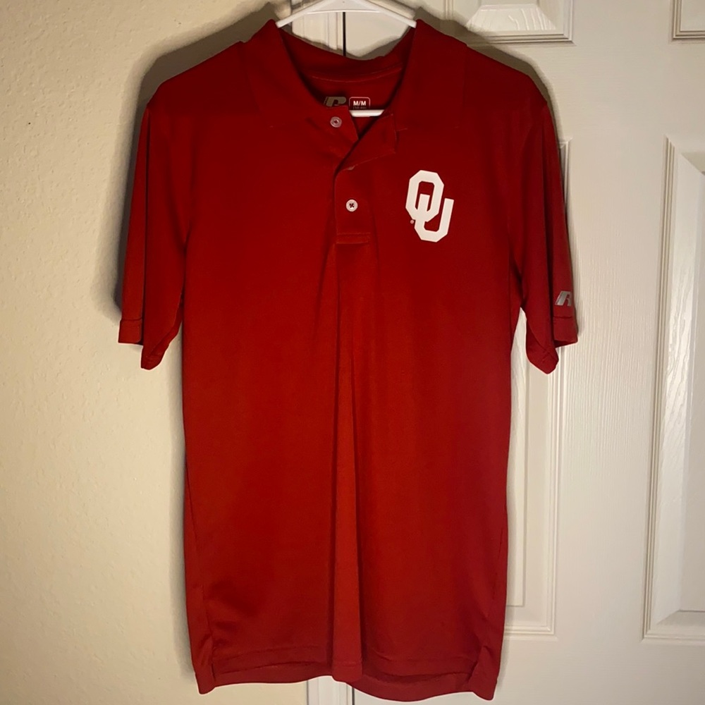 Men’s Red OU Golf Polo
